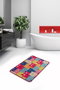 Mijölnir Alfombrilla de Baño 100% Poliéster Suave Antialergénica Antideslizante Colourful 40x60 cm